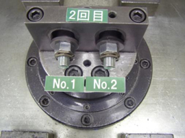 試験後：シングルナット＋LOCK ONE